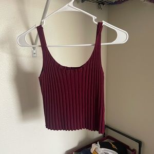 Maroon tank top
